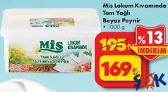 MİS LOKUM KIVAMINDA TAM YAĞLI BEYAZ PEYNİR 1000 G